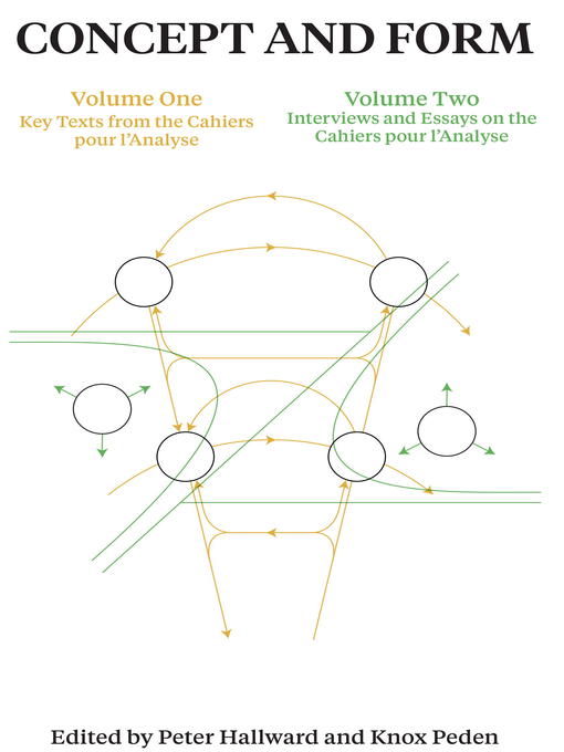 Title details for Concept and Form, Volumes 1 and 2 by Peter Hallward - Available